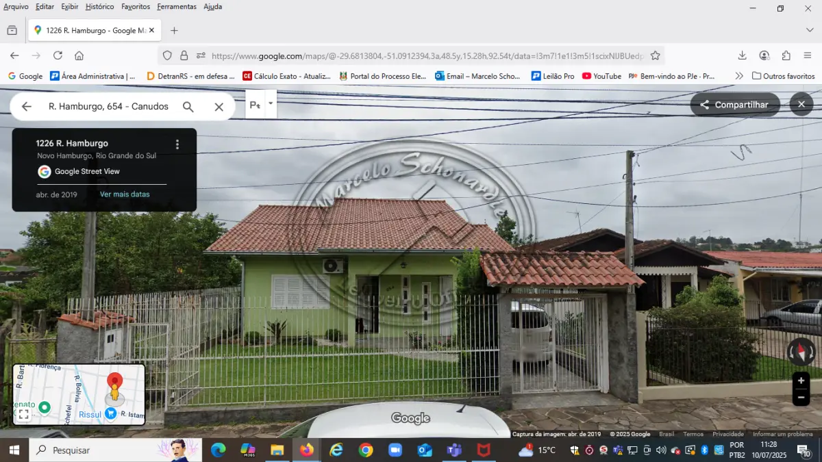 LOTE 001 - 01 CASA ALVENARIA, RUA HAMBURGO, 654, CANUDOS, NOVO HAMBURGO- RS