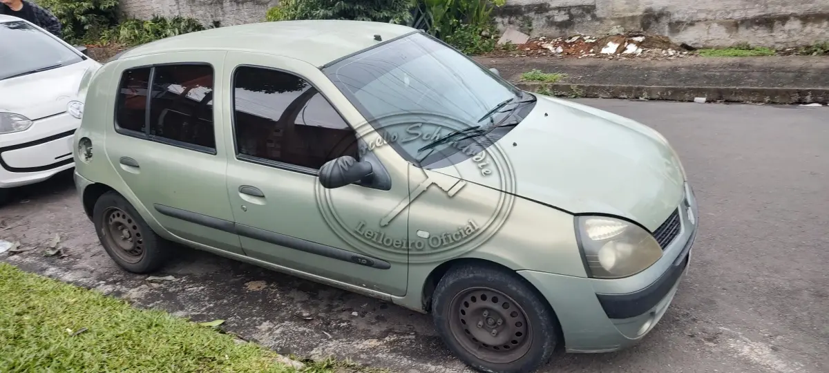 LOTE 001 - 01 VEÍCULO RENAULT/ CLIO AUT. 1.0 ANO/ MODELO 2003/ 2004, PLACAS ILO4A91