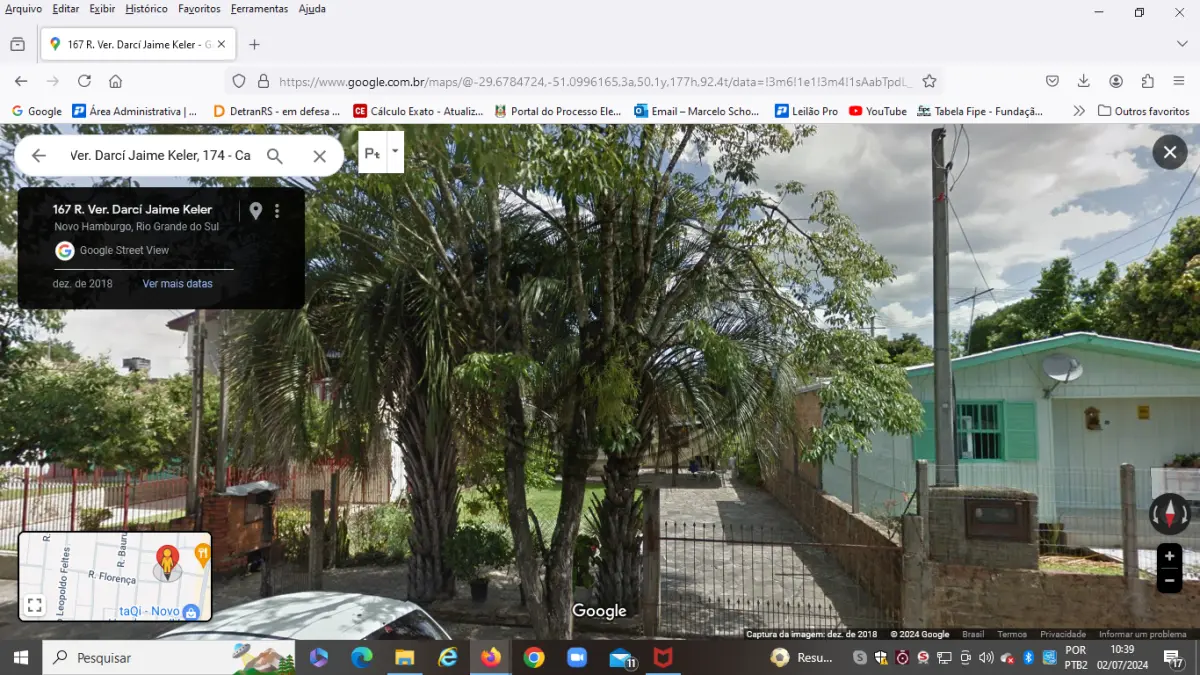 LOTE 001 - 02 CASAS LOCALIZADAS NA RUA VEREADOR DARCY JAYME KELLER, 174, CANUDOS, NOVO HAMBURGO- RS