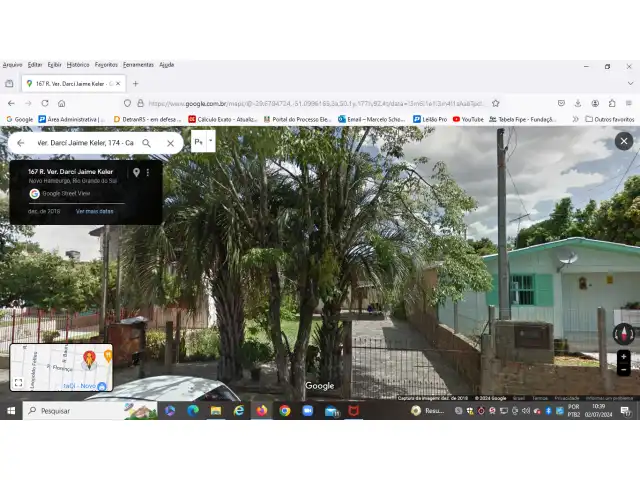 02 CASAS LOCALIZADAS NA RUA VEREADOR DARCY JAYME KELLER, 174, CANUDOS, NOVO HAMBURGO- RS