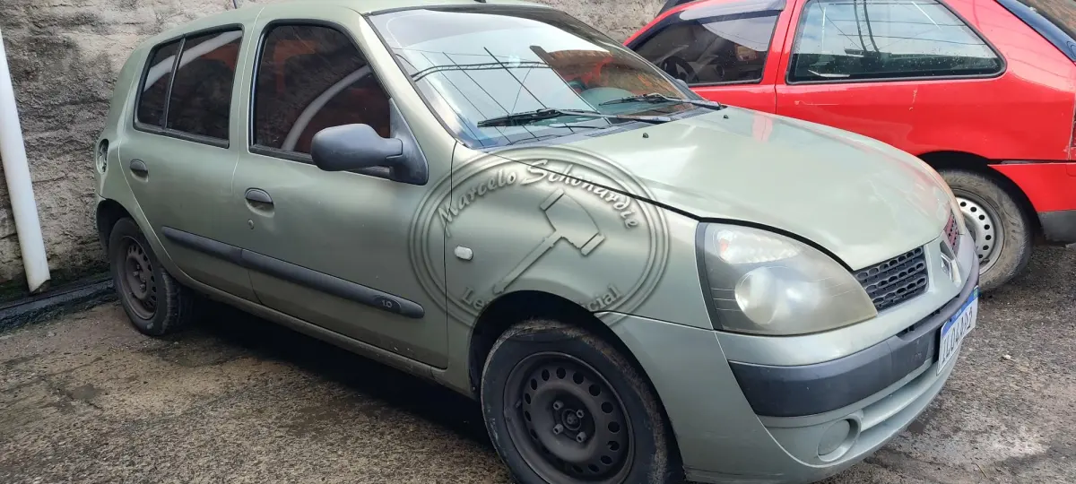 LOTE 001 - 01 VEÍCULO RENAULT/ CLIO AUT. 1.0 ANO/ MODELO 2003/ 2004, PLACAS ILO4A91