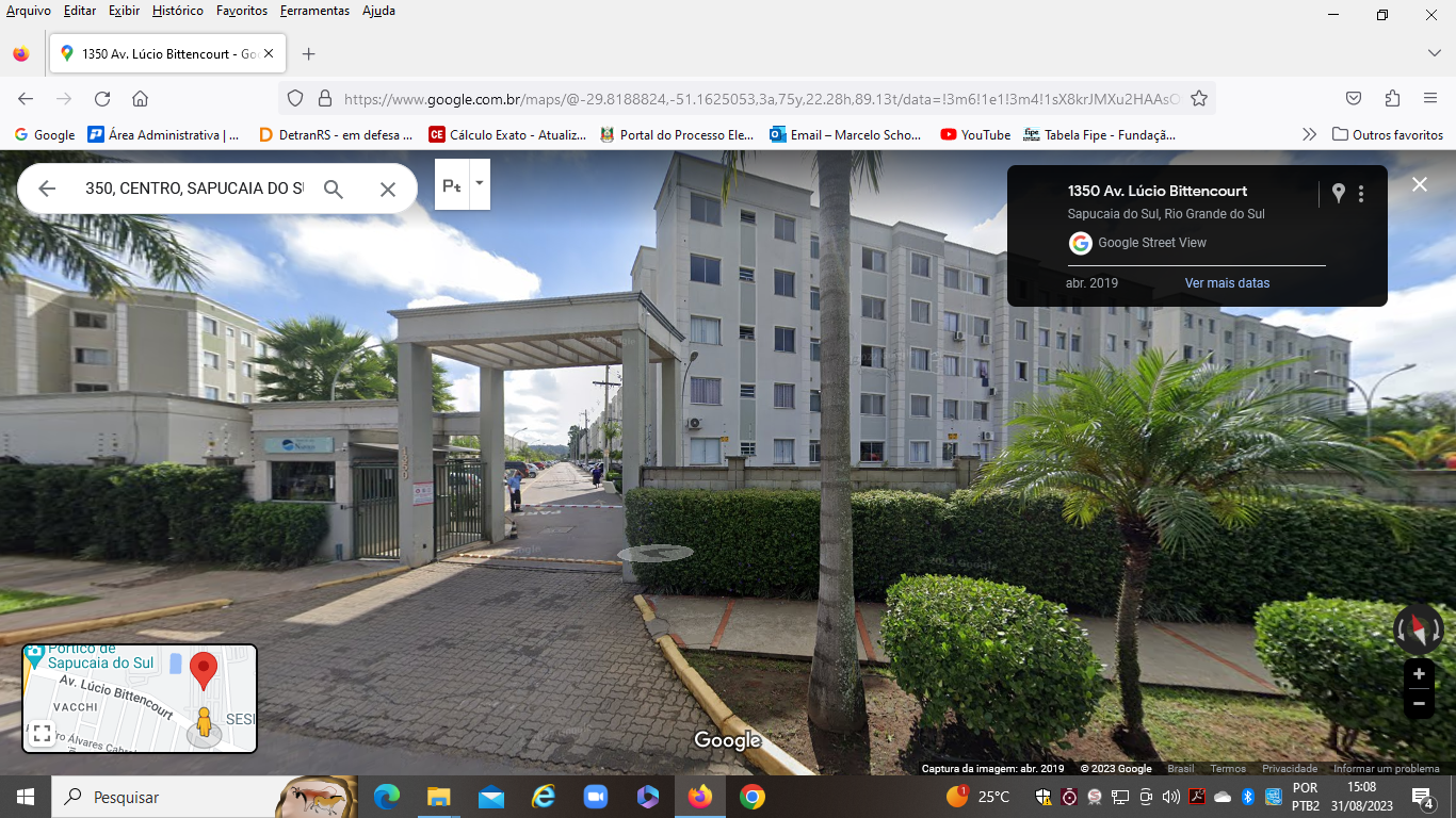 O APARTAMENTO Nº 508 BLOCO 02 (PORTO DE NÁPOLIS), AV. LÚCIO BITTENCOURT, 1350, CENTRO, SAPUCAIA DO SUL- RS